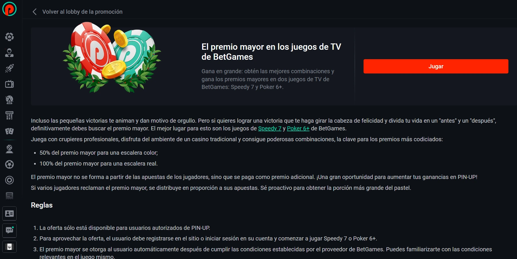 Pin-Up específicos de juego